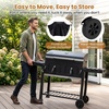 image:imageGiantex Extra Large Charcoal Grill with Oversized 752 sqin Cooking Area  Outdoor Smoker BBQ Grill with 2 Individual Lifting Charcoal Trays Folding Side Tables Wheels amp Protective Cover