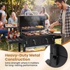 image:imageGiantex Extra Large Charcoal Grill with Oversized 752 sqin Cooking Area  Outdoor Smoker BBQ Grill with 2 Individual Lifting Charcoal Trays Folding Side Tables Wheels amp Protective Cover
