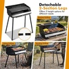 image:imageGiantex Portable Charcoal Grill with Detachable Legs  Foldable Compact BBQ Grill with Adjustable Grate Spice Rack amp Carrying Bag for Backyard Party Camping Tailgating