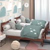 image:imageGiantex Wood Twin Bed Frames with Headboard Modern Platform Bed with Wooden Slats Support UnderBed Storage Space No Box Spring Needed Twin Bed Frames for Kids Guest Adults WalnutWalnut