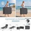 image:imageGiantex 2Pack Tanning Chair with 5 Adjustable Position Face amp Arm Hole HandShoulder Strap Removable Pillow Side Pocket 330 Lbs Capacity Lounge Chair Outdoor for Beach Sunbathing BlueGrey