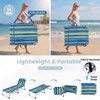 image:imageGiantex 2Pack Tanning Chair with 5 Adjustable Position Face amp Arm Hole HandShoulder Strap Removable Pillow Side Pocket 330 Lbs Capacity Lounge Chair Outdoor for Beach Sunbathing BlueStripe