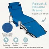 image:imageGiantex 2Pack Tanning Chair with 5 Adjustable Position Face amp Arm Hole HandShoulder Strap Removable Pillow Side Pocket 330 Lbs Capacity Lounge Chair Outdoor for Beach Sunbathing BlueBlue