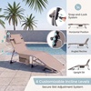 image:imageGiantex 2Pack Tanning Chair with 5 Adjustable Position Face amp Arm Hole HandShoulder Strap Removable Pillow Side Pocket 330 Lbs Capacity Lounge Chair Outdoor for Beach Sunbathing BlueBeige