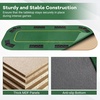 image:imageGiantex 79 x 36 Inch Poker Table Top Foldable 8 Player Texas Holdem Poker Table Topper wCarry Bag Cup Holders Chip Trays Portable AntiSlip Blackjack Card Board Poker Mat Layout for CasinoDark Green