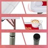 image:imageGiantex Folding Mahjong Table 35 Square Card Table with Cup Holders Removable Noise Reduction Mat HDPE Tabletop 4Player Portable Domino Tables for Poker Blackjack Board Game RedRed