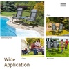 image:imageGiantex Set of 2 Patio Dining Chairs with Footstools Folding Recliner Chairs with 7Position Adjustable Backrest Headrest Mesh Bag Outdoor Portable Lounge Chairs for Poolside Backyard GreyGrey