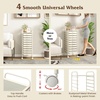 image:imageGiantex 10Drawer Rolling Storage Cart wWheels Handle Removable Drawers Mobile Organizer Storage Unit Trolley Utility Cart for Home Kitchen Living Room Office Play Room Green GradientIvory