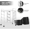 image:imageGiantex 10Drawer Rolling Storage Cart wWheels Handle Removable Drawers Mobile Organizer Storage Unit Trolley Utility Cart for Home Kitchen Living Room Office Play Room Green GradientBlack