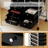 image:imageGiantex 10Drawer Rolling Storage Cart wWheels Handle Removable Drawers Mobile Organizer Storage Unit Trolley Utility Cart for Home Kitchen Living Room Office Play Room Green GradientBlack
