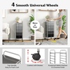 image:imageGiantex 10Drawer Rolling Storage Cart wWheels Handle Removable Drawers Mobile Organizer Storage Unit Trolley Utility Cart for Home Kitchen Living Room Office Play Room Green GradientGray Gradient