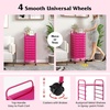 image:imageGiantex 10Drawer Rolling Storage Cart wWheels Handle Removable Drawers Mobile Organizer Storage Unit Trolley Utility Cart for Home Kitchen Living Room Office Play Room Green GradientHot Pink