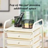 image:imageGiantex 10Drawer Rolling Storage Cart wWheels Handle Removable Drawers Mobile Organizer Storage Unit Trolley Utility Cart for Home Kitchen Living Room Office Play Room Green GradientBeigeYellowGrey