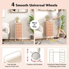 image:imageGiantex 10Drawer Rolling Storage Cart wWheels Handle Removable Drawers Mobile Organizer Storage Unit Trolley Utility Cart for Home Kitchen Living Room Office Play Room Green GradientPeach Fuzz