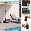 image:imageGiantex Half Patio Umbrella Base 49 lbs Fillable Weighted Half Umbrella Stand Water amp Sand Filled Fits 1519 Poles HDPE Outdoor Square Base for Balcony Deck amp Small Spaces490 Pounds