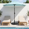 image:imageGiantex Half Patio Umbrella Base 49 lbs Fillable Weighted Half Umbrella Stand Water amp Sand Filled Fits 1519 Poles HDPE Outdoor Square Base for Balcony Deck amp Small Spaces440 Pounds
