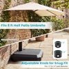 image:imageGiantex Half Patio Umbrella Base 49 lbs Fillable Weighted Half Umbrella Stand Water amp Sand Filled Fits 1519 Poles HDPE Outdoor Square Base for Balcony Deck amp Small Spaces490 Pounds