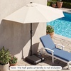 image:imageGiantex Half Patio Umbrella Base 49 lbs Fillable Weighted Half Umbrella Stand Water amp Sand Filled Fits 1519 Poles HDPE Outdoor Square Base for Balcony Deck amp Small Spaces490 Pounds