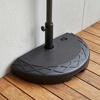 image:imageGiantex Half Patio Umbrella Base 49 lbs Fillable Weighted Half Umbrella Stand Water amp Sand Filled Fits 1519 Poles HDPE Outdoor Square Base for Balcony Deck amp Small Spaces440 Pounds