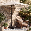 image:imageGiantex Half Patio Umbrella Base 49 lbs Fillable Weighted Half Umbrella Stand Water amp Sand Filled Fits 1519 Poles HDPE Outdoor Square Base for Balcony Deck amp Small Spaces490 Pounds