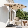 image:imageGiantex Half Patio Umbrella Base 49 lbs Fillable Weighted Half Umbrella Stand Water amp Sand Filled Fits 1519 Poles HDPE Outdoor Square Base for Balcony Deck amp Small Spaces440 Pounds