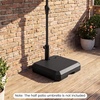 image:imageGiantex Half Patio Umbrella Base 49 lbs Fillable Weighted Half Umbrella Stand Water amp Sand Filled Fits 1519 Poles HDPE Outdoor Square Base for Balcony Deck amp Small Spaces490 Pounds