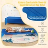 image:imageGiantex Stackable Daycare Cots for Sleeping 53 L x 24 W Portable Nap Cots for Kids and Toddlers wEasy Lift Corners SpaceSaving Toddler Bed for Preschool Classroom Pet Daycare Pack of 6 MultiBlue