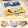 image:imageGiantex Stackable Daycare Cots for Sleeping 53 L x 24 W Portable Nap Cots for Kids and Toddlers wEasy Lift Corners SpaceSaving Toddler Bed for Preschool Classroom Pet Daycare Pack of 6 MultiMulti Color