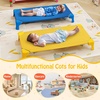 image:imageGiantex Stackable Daycare Cots for Sleeping 53 L x 24 W Portable Nap Cots for Kids and Toddlers wEasy Lift Corners SpaceSaving Toddler Bed for Preschool Classroom Pet Daycare Pack of 6 MultiMulti Color