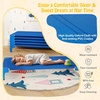image:imageGiantex Stackable Daycare Cots for Sleeping 53 L x 24 W Portable Nap Cots for Kids and Toddlers wEasy Lift Corners SpaceSaving Toddler Bed for Preschool Classroom Pet Daycare Pack of 6 MultiBlue