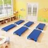 image:imageGiantex Stackable Daycare Cots for Sleeping 53 L x 24 W Portable Nap Cots for Kids and Toddlers wEasy Lift Corners SpaceSaving Toddler Bed for Preschool Classroom Pet Daycare Pack of 6 MultiBlue