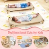 image:imageGiantex Stackable Daycare Cots for Sleeping 53 L x 24 W Portable Nap Cots for Kids and Toddlers wEasy Lift Corners SpaceSaving Toddler Bed for Preschool Classroom Pet Daycare Pack of 6 MultiSand