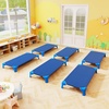 image:imageGiantex Stackable Daycare Cots for Sleeping 53 L x 24 W Portable Nap Cots for Kids and Toddlers wEasy Lift Corners SpaceSaving Toddler Bed for Preschool Classroom Pet Daycare Pack of 6 MultiBlue
