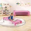 image:imageGiantex Stackable Daycare Cots for Sleeping 53 L x 24 W Portable Nap Cots for Kids and Toddlers wEasy Lift Corners SpaceSaving Toddler Bed for Preschool Classroom Pet Daycare Pack of 6 MultiPink
