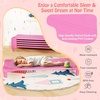 image:imageGiantex Stackable Daycare Cots for Sleeping 53 L x 24 W Portable Nap Cots for Kids and Toddlers wEasy Lift Corners SpaceSaving Toddler Bed for Preschool Classroom Pet Daycare Pack of 6 MultiPink