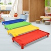 image:imageGiantex Stackable Daycare Cots for Sleeping 53 L x 24 W Portable Nap Cots for Kids and Toddlers wEasy Lift Corners SpaceSaving Toddler Bed for Preschool Classroom Pet Daycare Pack of 6 MultiMulti Color
