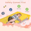 image:imageGiantex Stackable Daycare Cots for Sleeping 53 L x 24 W Portable Nap Cots for Kids and Toddlers wEasy Lift Corners SpaceSaving Toddler Bed for Preschool Classroom Pet Daycare Pack of 6 MultiMulti Color
