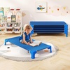 image:imageGiantex Stackable Daycare Cots for Sleeping 53 L x 24 W Portable Nap Cots for Kids and Toddlers wEasy Lift Corners SpaceSaving Toddler Bed for Preschool Classroom Pet Daycare Pack of 6 MultiBlue