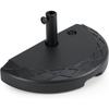 image:imageGiantex Half Patio Umbrella Base 49 lbs Fillable Weighted Half Umbrella Stand Water amp Sand Filled Fits 1519 Poles HDPE Outdoor Square Base for Balcony Deck amp Small Spaces440 Pounds