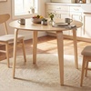 image:imageGiantex 375 Round Dining Table Set for 2 Rubber Wood Kitchen Table and Chairs with Padded Back 3 Piece Space Saving Dinner Table Set for Small Apartment Living Dining RoomBeige  Natural