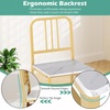 image:imageGiantex 5Piece Dining Table Set 40 Round Kitchen Table amp Chairs with Storage Rack amp Metal Frame SpaceSaving Dinette Furniture for Small Space Dining Room Breakfast Nook Apartment WhiteGoldWhite  Gold
