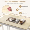 image:imageGiantex 7Piece Dining Table Set for 6 Rectangular 60inches Kitchen Table and 6 Dining Chairs with Rubber Wood Legs Protective Foot Pads Farmhouse Dinette Set for Dining Room Restaurant GrayBeige