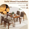 image:imageGiantex Dining Table Set for 4 Rectangular Kitchen Table and Chairs Set wRubber Wood Frame Padded Seats amp Backrests Spacesaving Dinette Set for Small Space Apartment Dining Room Breakfast Nook