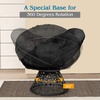 image:imageGiantex Wicker Papasan Chair with Soft Thick Cushion Sturdy Metal Frame Rattan Base 360 Swivel Round Lounge Reading Chair for Living Room Bedroom Patio Indoor Outdoor Use GreenBlack