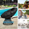 image:imageGiantex Wicker Papasan Chair with Soft Thick Cushion Sturdy Metal Frame Rattan Base 360 Swivel Round Lounge Reading Chair for Living Room Bedroom Patio Indoor Outdoor Use GreenBlack