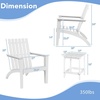 image:imageGiantex Wood Adirondack Chair amp Side Table Set Patio Bistro Set with Slatted Design Classic Furniture Fire Pit Chair Set for Garden Lawn Yard Outdoor Patio Deck Chair amp End Table Set 2 GrayWhite