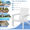 image:imageGiantex Wood Adirondack Chair amp Side Table Set Patio Bistro Set with Slatted Design Classic Furniture Fire Pit Chair Set for Garden Lawn Yard Outdoor Patio Deck Chair amp End Table Set 2 GrayWhite