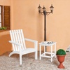 image:imageGiantex Wood Adirondack Chair amp Side Table Set Patio Bistro Set with Slatted Design Classic Furniture Fire Pit Chair Set for Garden Lawn Yard Outdoor Patio Deck Chair amp End Table Set 2 GrayWhite