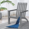 image:imageGiantex Wood Adirondack Chair amp Side Table Set Patio Bistro Set with Slatted Design Classic Furniture Fire Pit Chair Set for Garden Lawn Yard Outdoor Patio Deck Chair amp End Table Set 2 GrayGrey