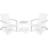 image:imageGiantex Wood Adirondack Chair amp Side Table Set Patio Bistro Set with Slatted Design Classic Furniture Fire Pit Chair Set for Garden Lawn Yard Outdoor Patio Deck Chair amp End Table Set 2 GrayWhite